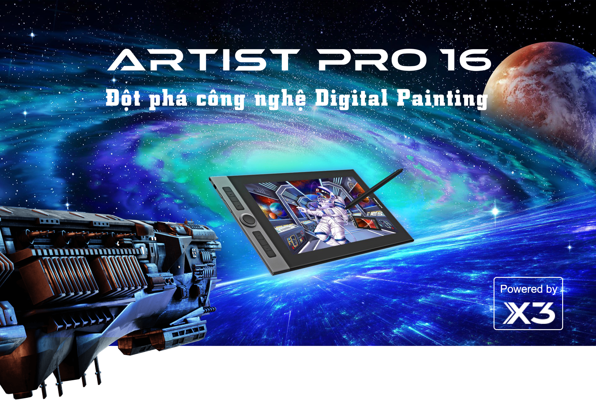 Bảng vẽ màn hình Artist Pro 16 99%AdobeRGB